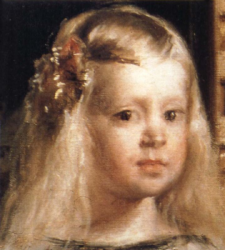 Diego Velazquez Las Meninas.Ausschnitt:Kopf der Infantin oil painting picture